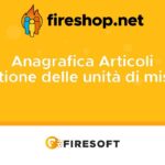 Gestire le unità di misura