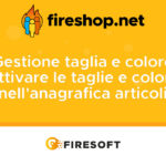 Attivare le taglie e colori nell'anagrafica articoli